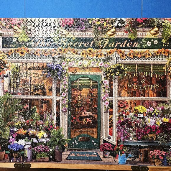 The Secret Garden 2000 Piece Jigsaw Puzzle Ceaco 38" x 26" Poster Assembled Once - Picture 1 of 7
